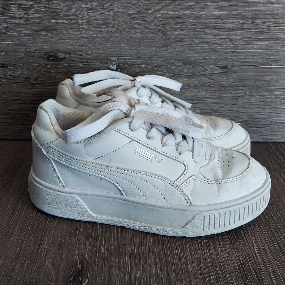 Puma White Platform Sneakers Size 3